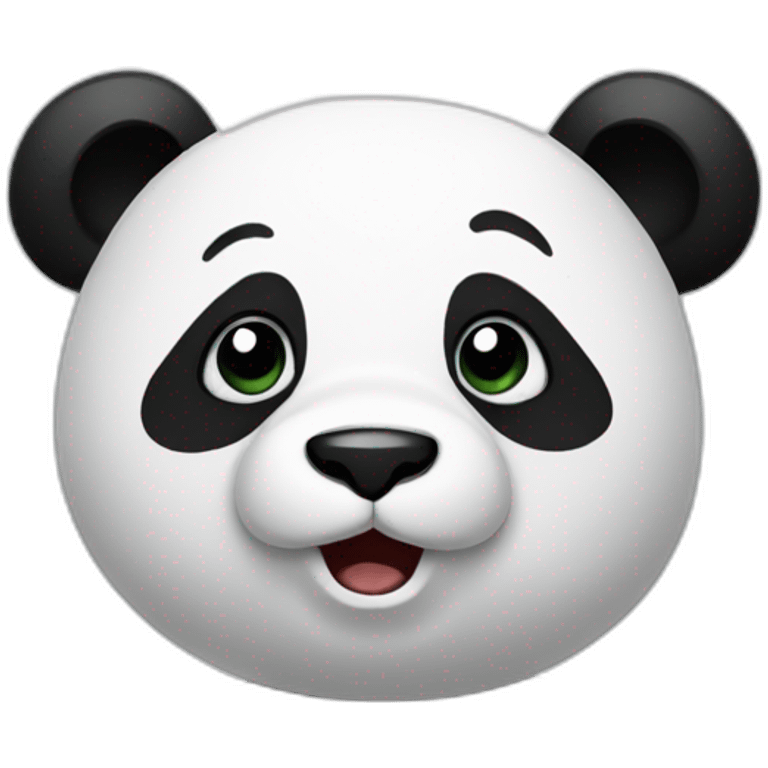 Nervous panda emoji