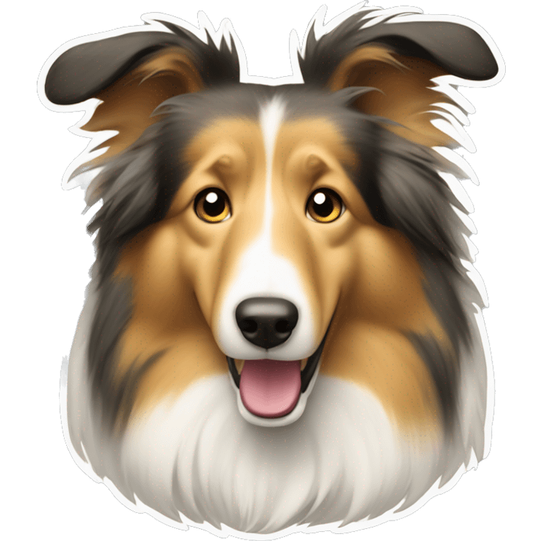 Rough collie dog  emoji