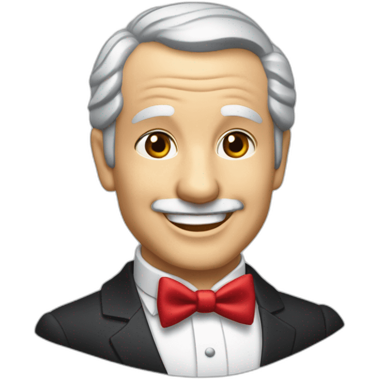 jenkins-a-gray-haired-balding-butler-wearning-dinner-jacket-with-red-bow-tie-smiling-without-glasses emoji