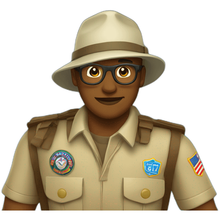 Scout en una piscina  emoji