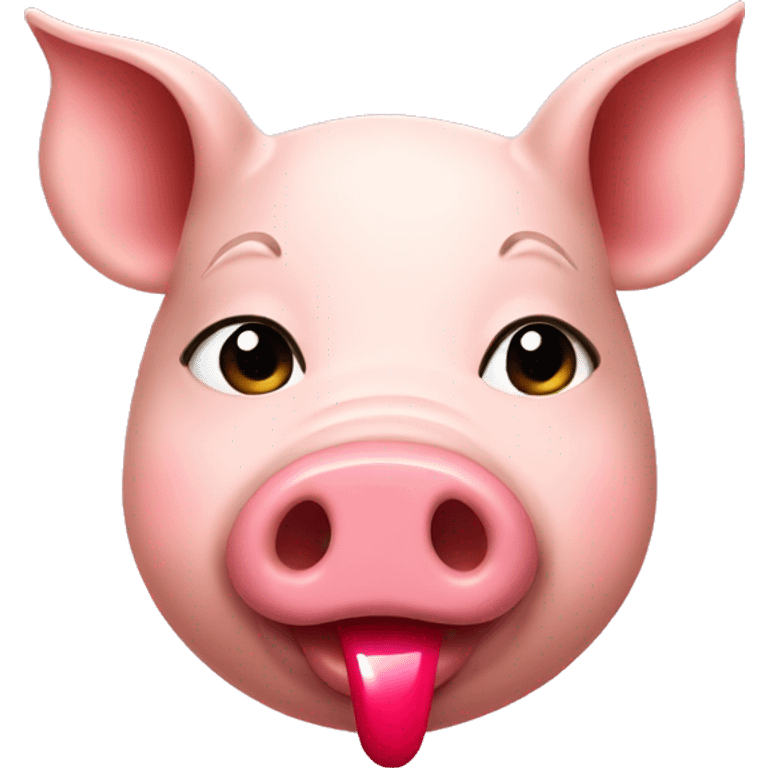 pig with lipstick  emoji