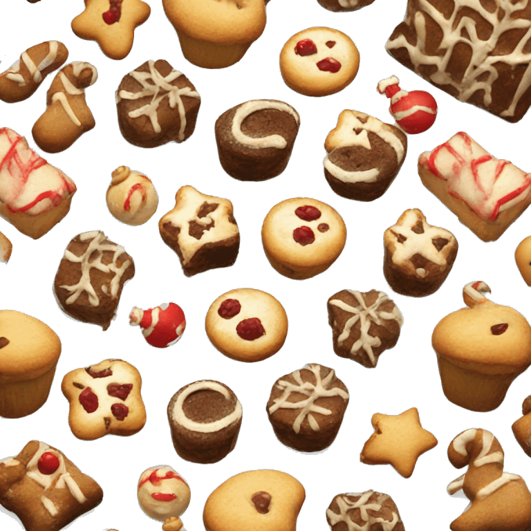 Christmas baked goods emoji