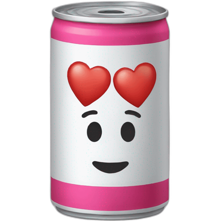 can with three hearts above the head emoji