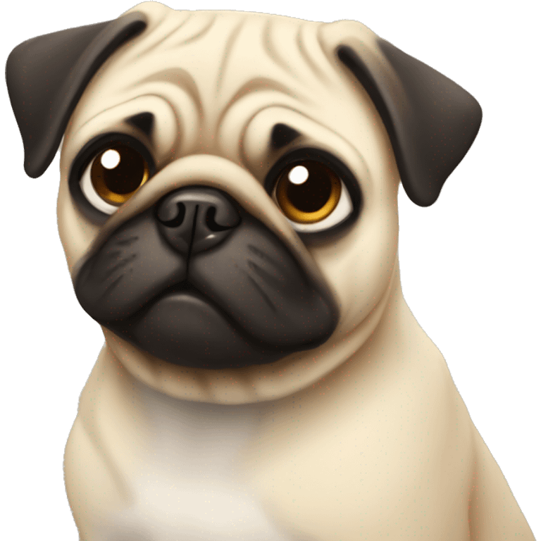 lovely pug emoji