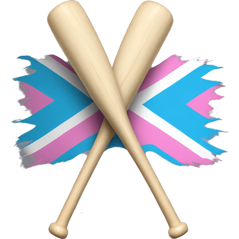 Transgender flag baseball bat emoji