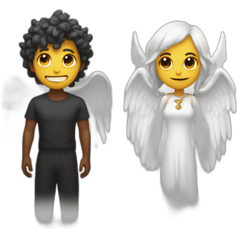 Demon and angel  emoji