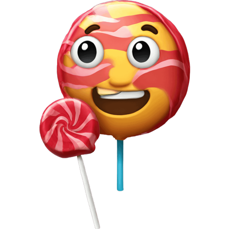 Eating lollipop  emoji