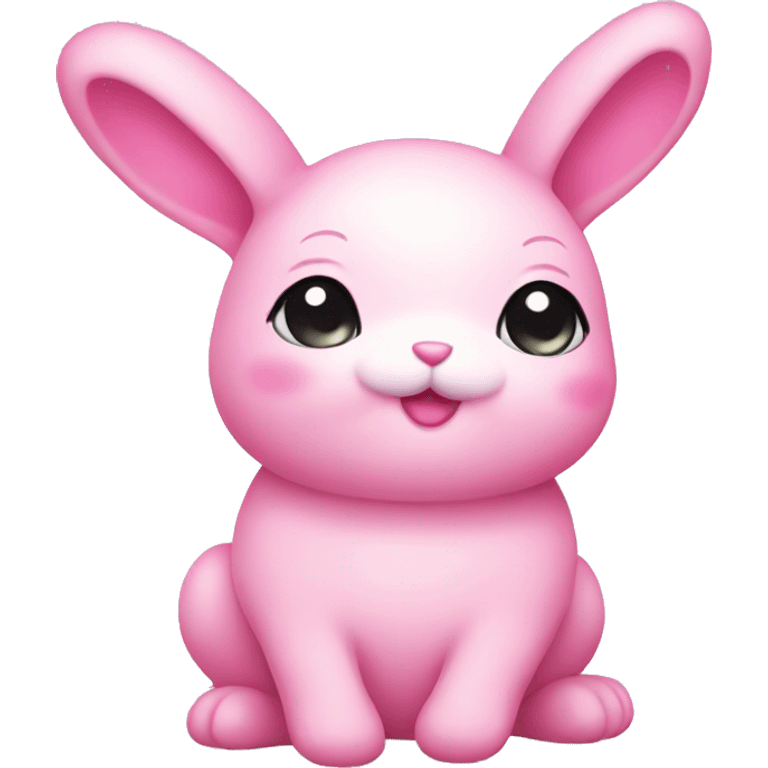 kawaii Pink bunny  emoji