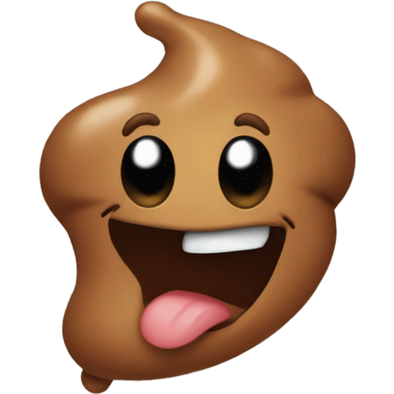 Poop face emoji flying  emoji