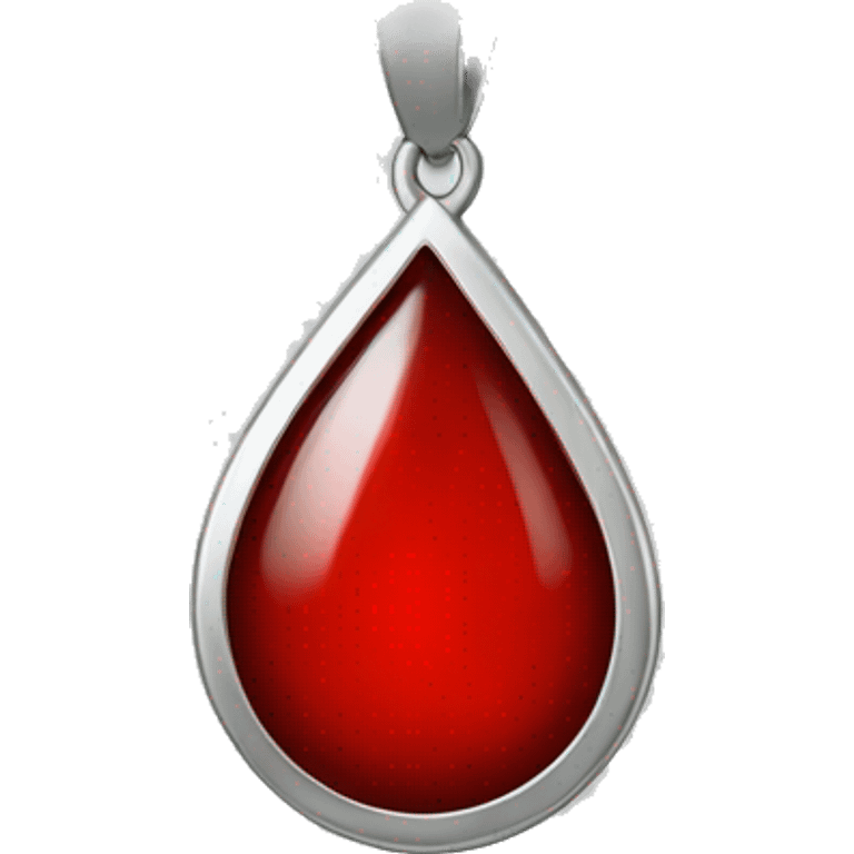 blood teardrop silver emoji