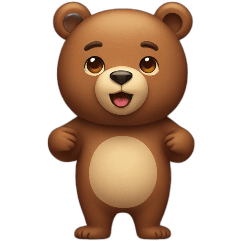 Bear with whole body  emoji