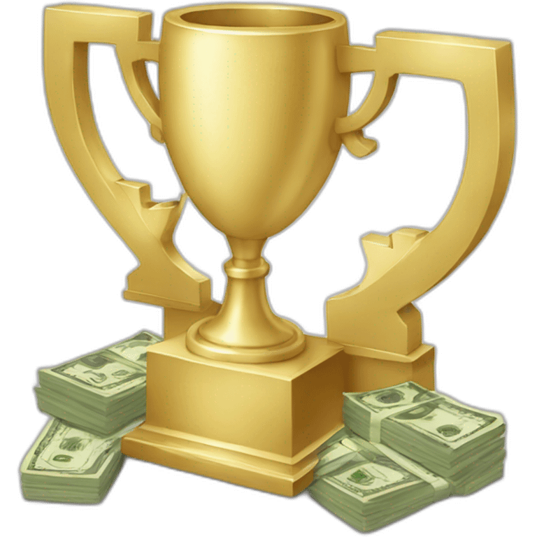 Money trophy emoji