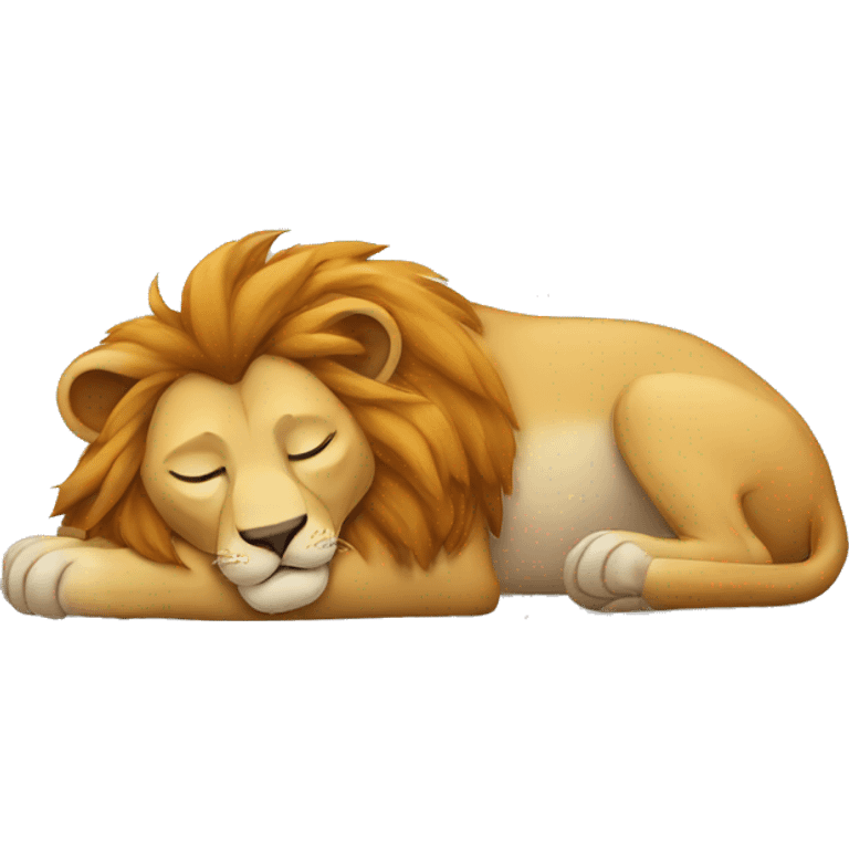 Lion sleeping  emoji