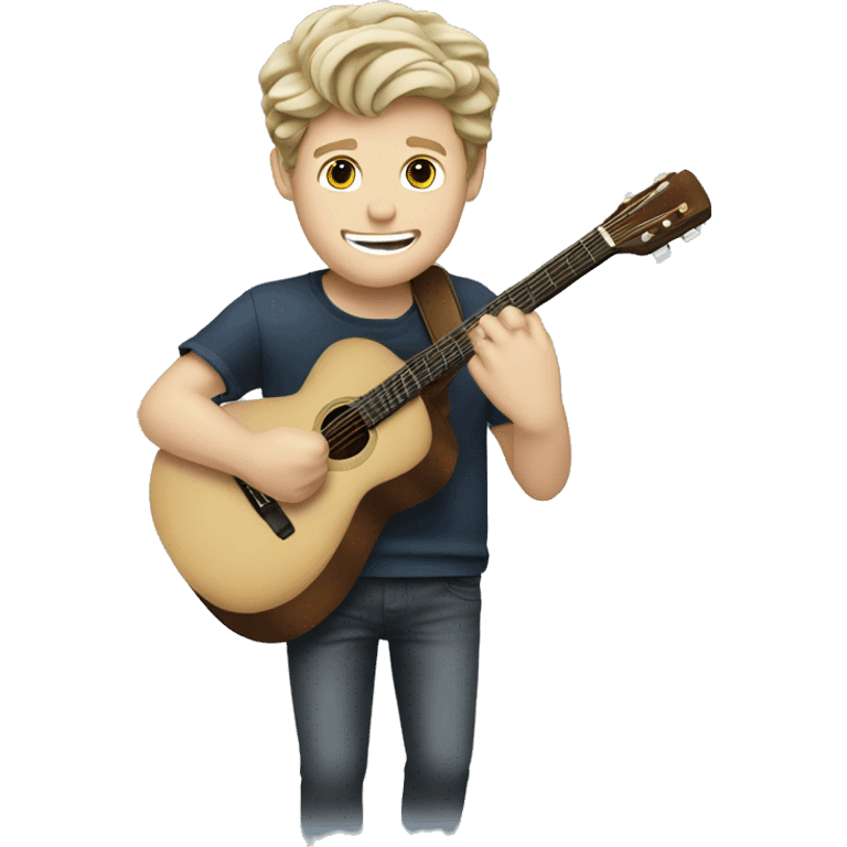 Niall Horan playing guitar  emoji