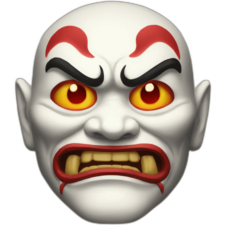 evil kabuki devil emoji