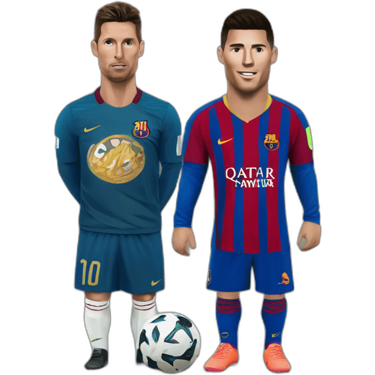 Ronaldo contre messi emoji