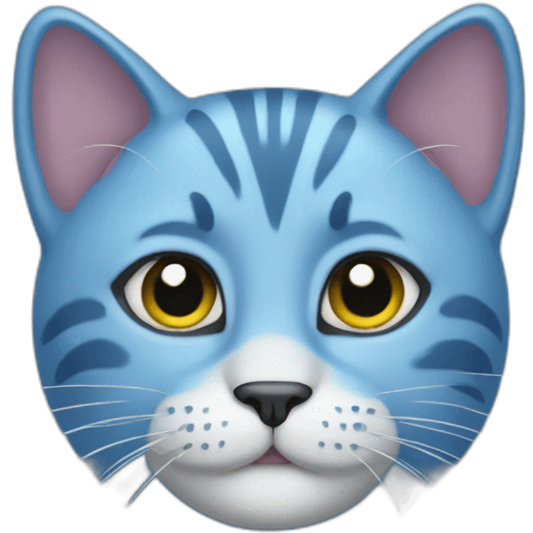 Blue cat emoji