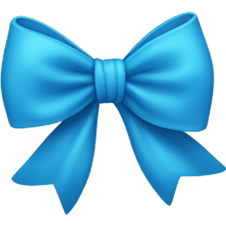 blue bow with loose ends emoji