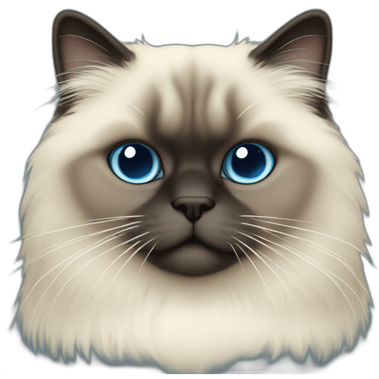 himalayan cat color blue cream emoji