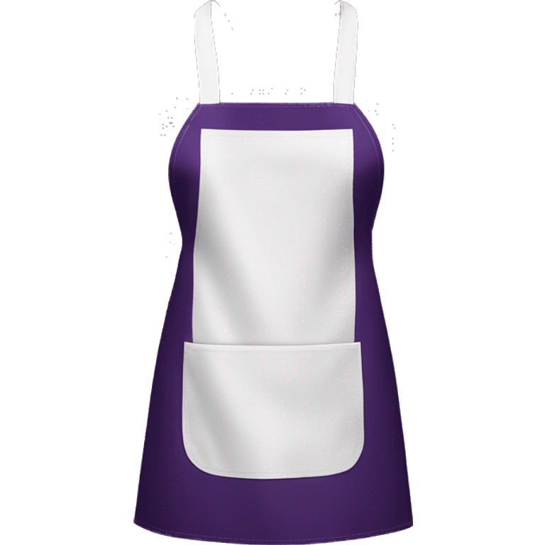 Realistic isolated dark purple kitchen apron  emoji