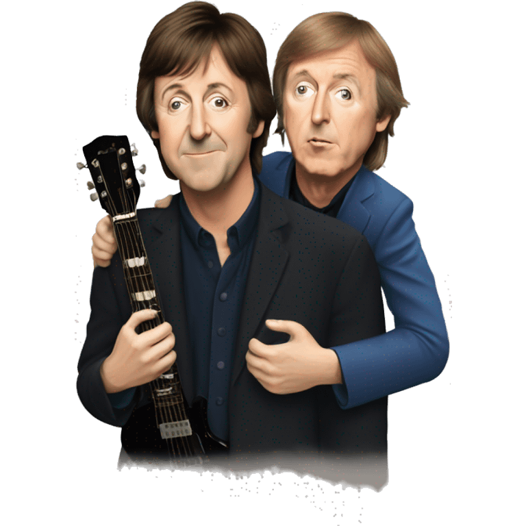 john lenon huging paul mccartney emoji