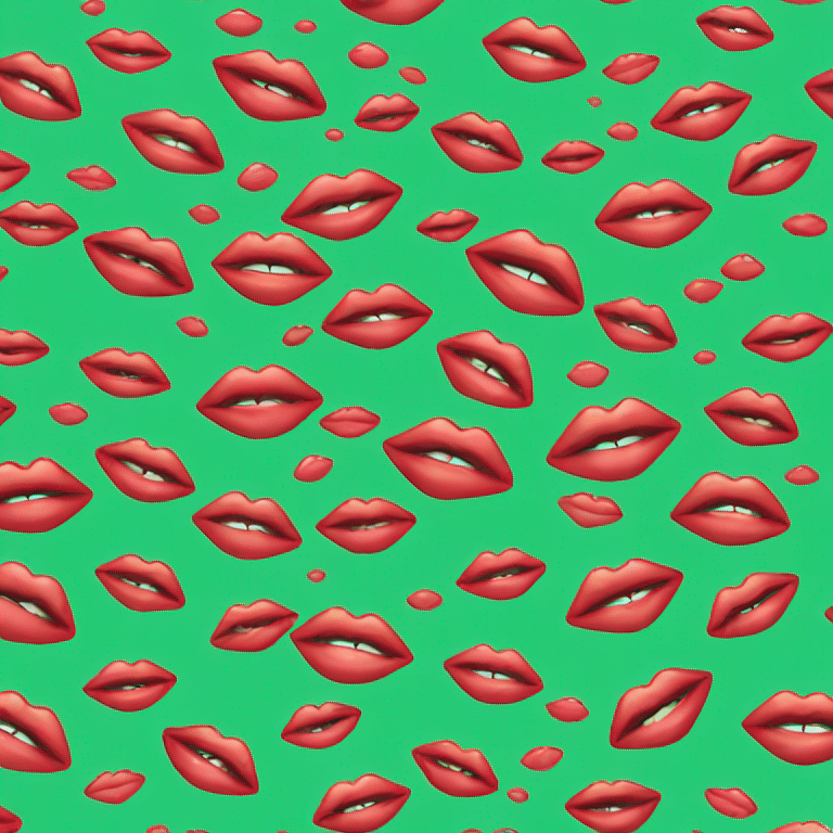  Lips emerald emoji