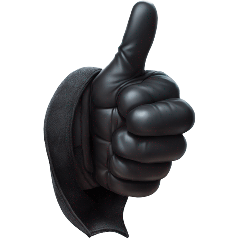 thumb up, gothic glove, magical style emoji