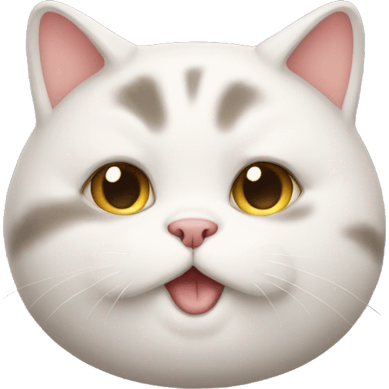 Fat cute cat emoji