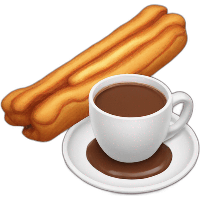 Churros and a cup of hot chocolate  emoji