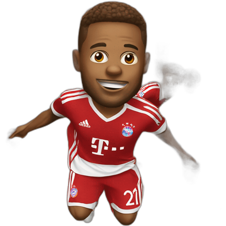 bayern münchen player jumping big head emoji