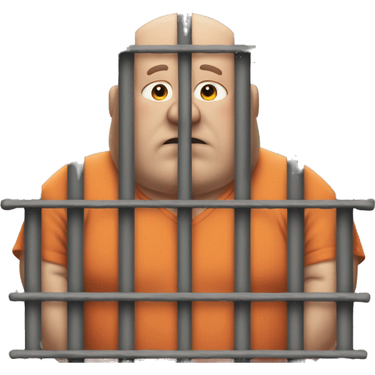 Fat man in jail emoji