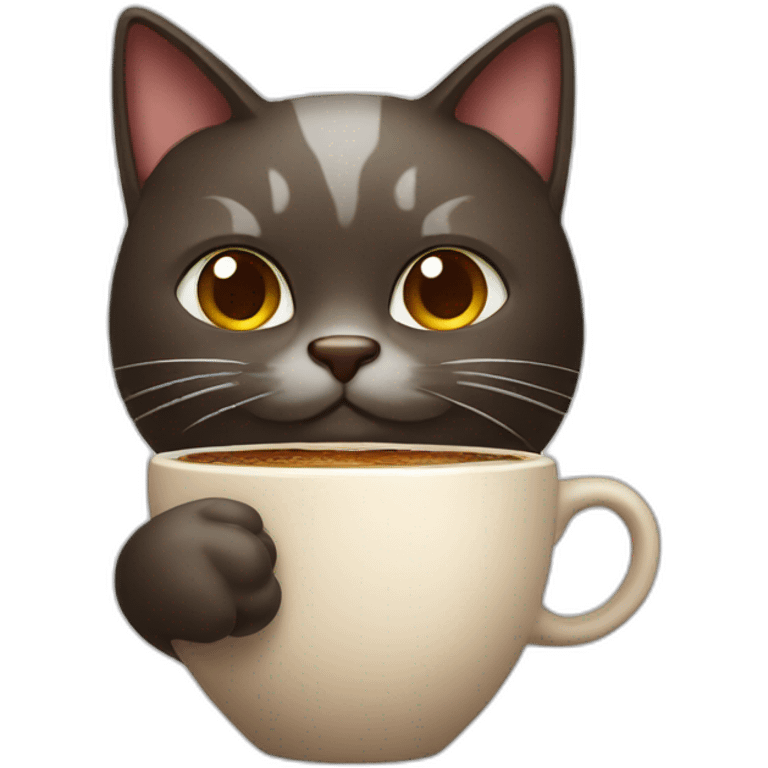 cat drink turkish coffee emoji