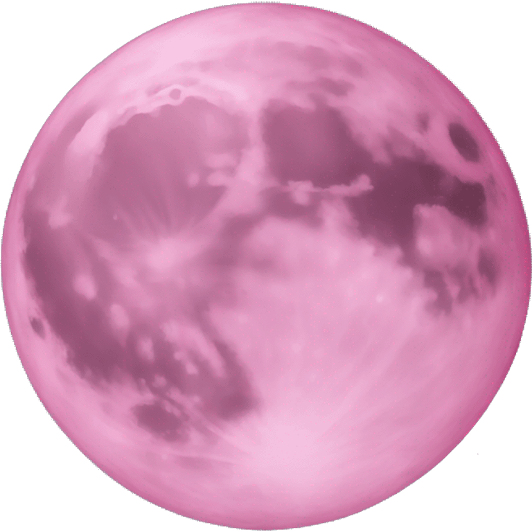 Pink moon  emoji