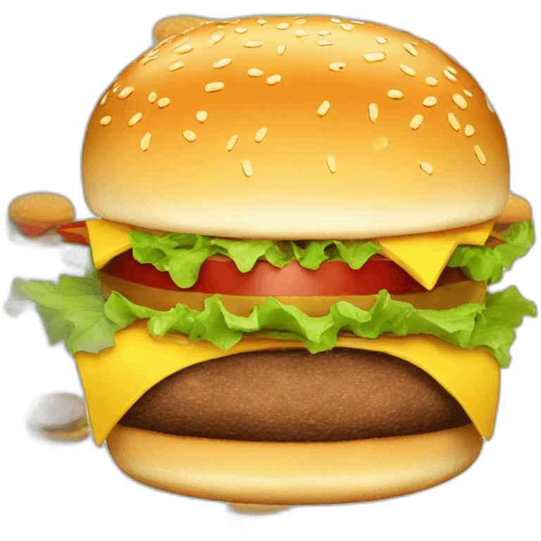 Burger in a burger emoji