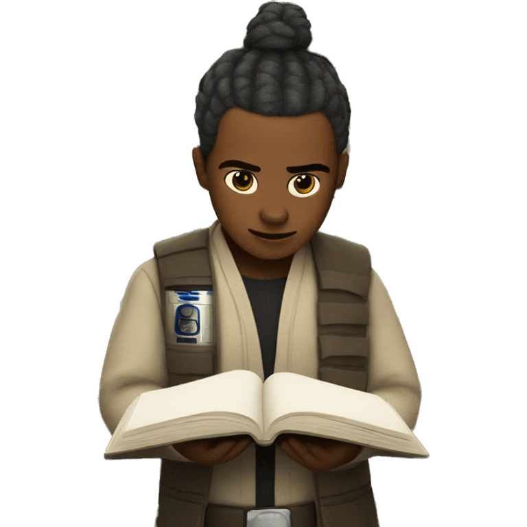 Star Wars characters reading books emoji