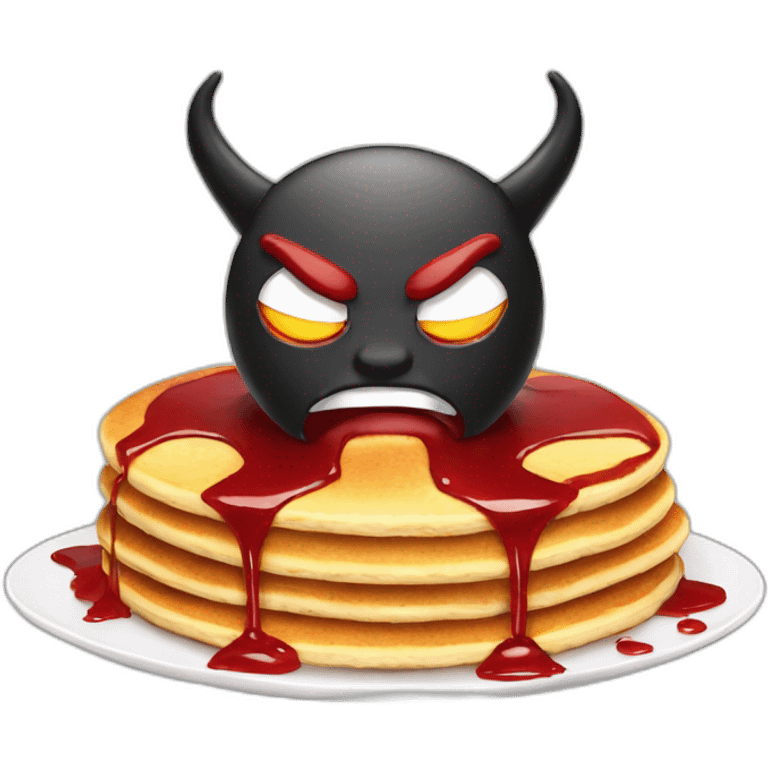 Satan are making pancakes emoji