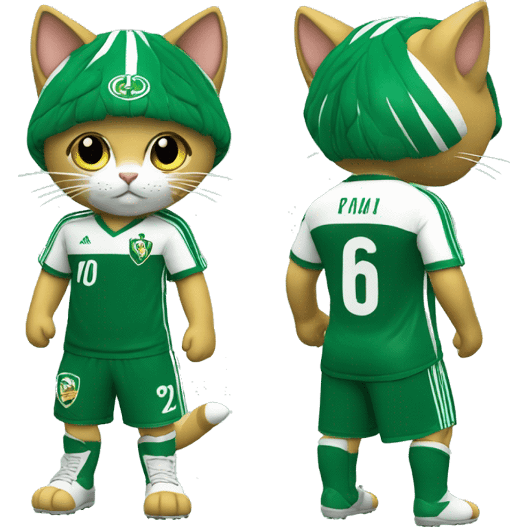 Gato com a camisa do Palmeiras   emoji