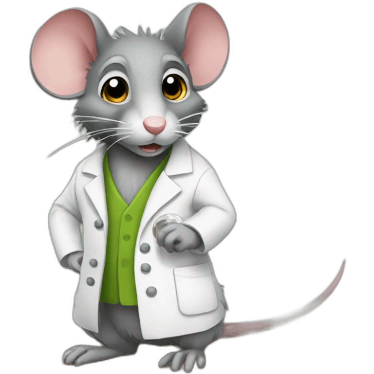 Rat scientist  emoji