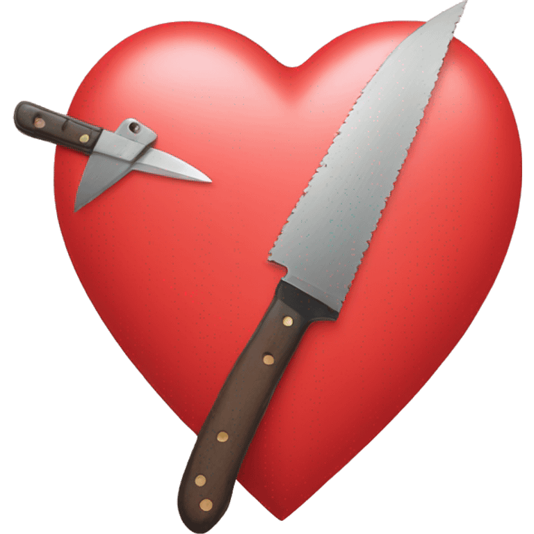 heart and knife emoji