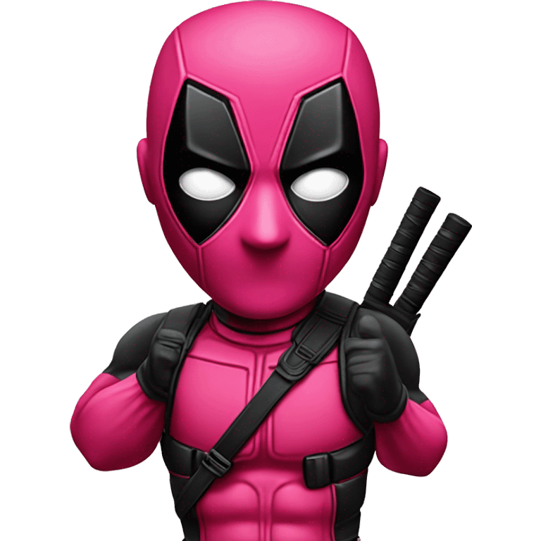 Pink Deadpool emoji