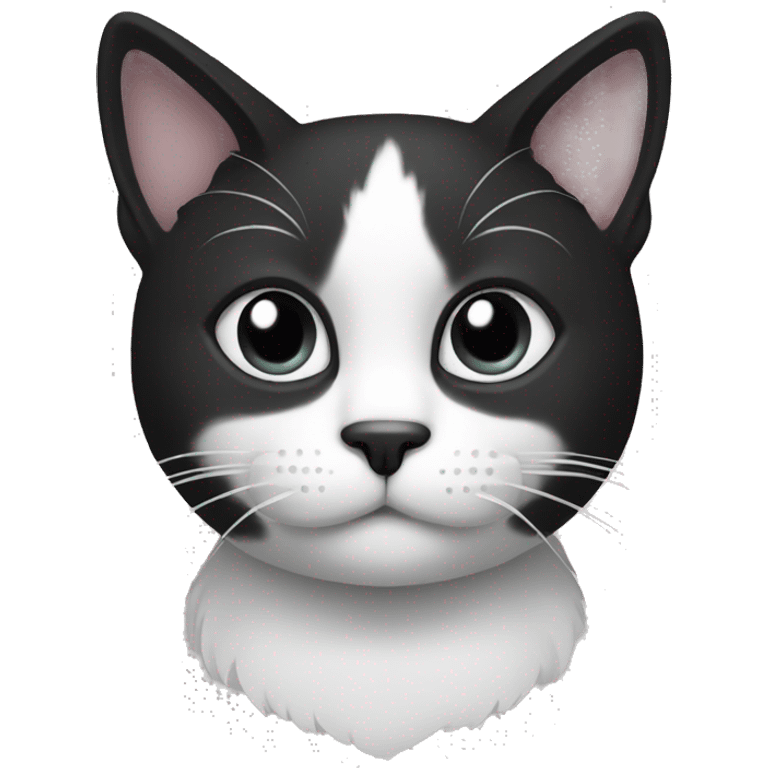 Cat Black and White emoji