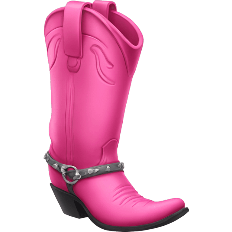 pink cowboy boot emoji