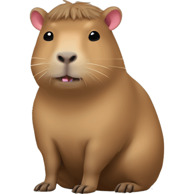 capybara with hello kitty ears emoji