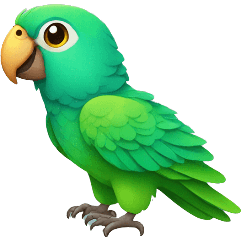 Cute parrot emoji