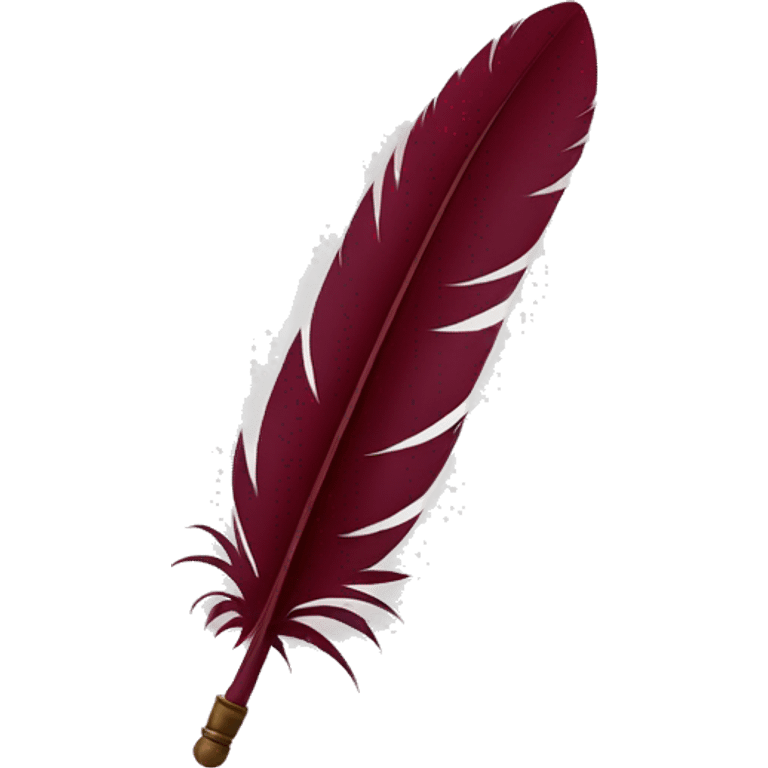 a feather quill and an open SCROLL maroon emoji