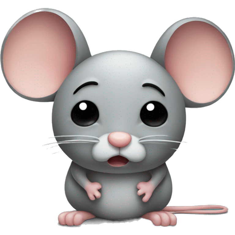 a sad mouse emoji