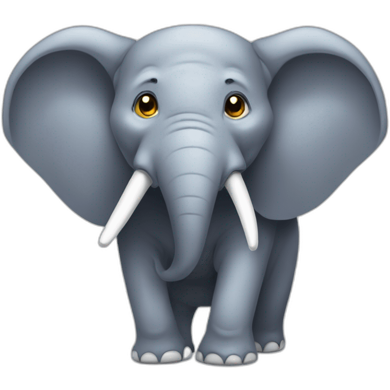 éléphant sur souris emoji