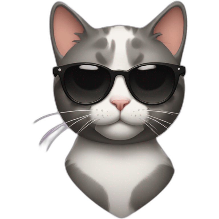 Cat with sunglasses emoji