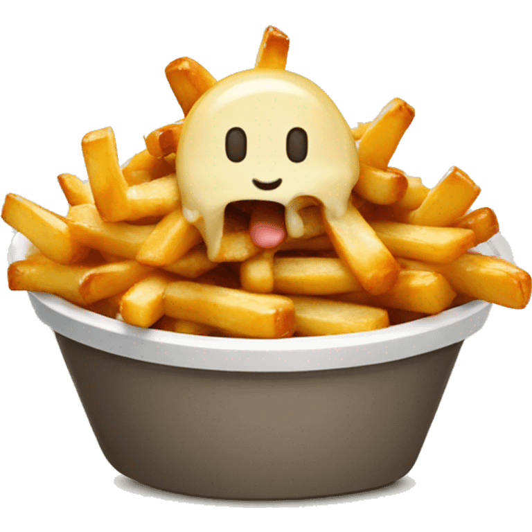 poutine qui mange une poutine emoji