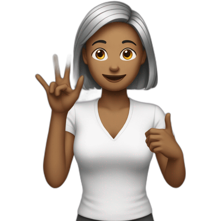 woman doing cross sign emoji